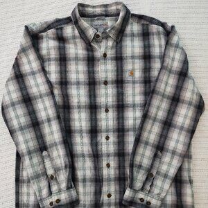 Carhartt Men's Work Shirt - PLAID - LG (VGC)